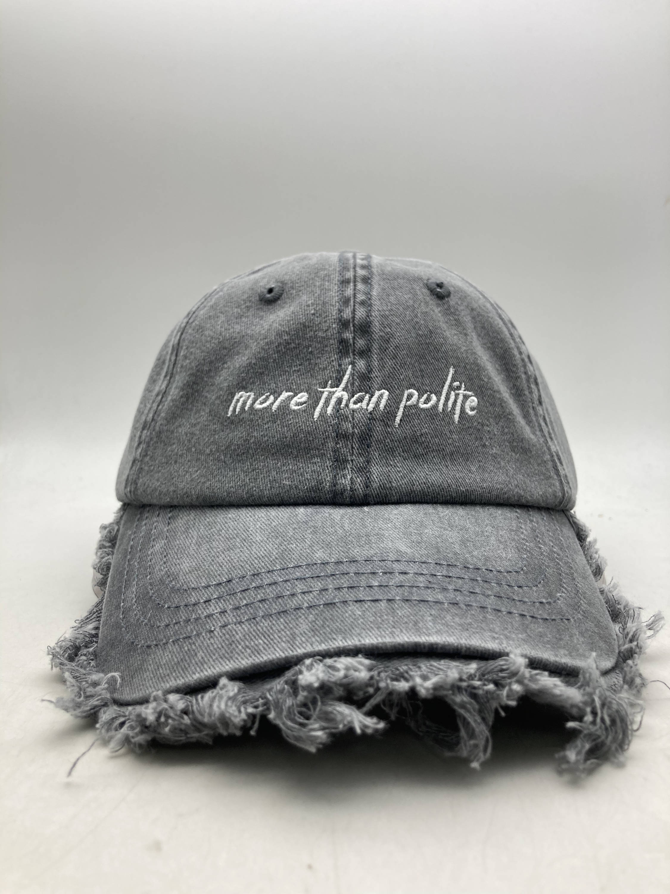 Grey store distressed hat